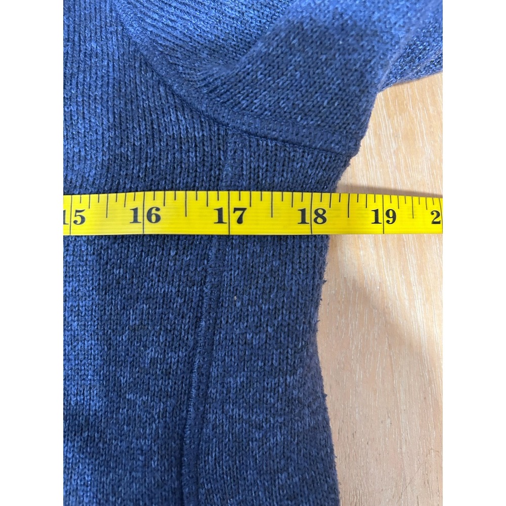 Title Nine Womens Gray Blue‎ Full Zip Fleece Sweatshirt Funnel Neck Jacket Small - Picture 6 of 9